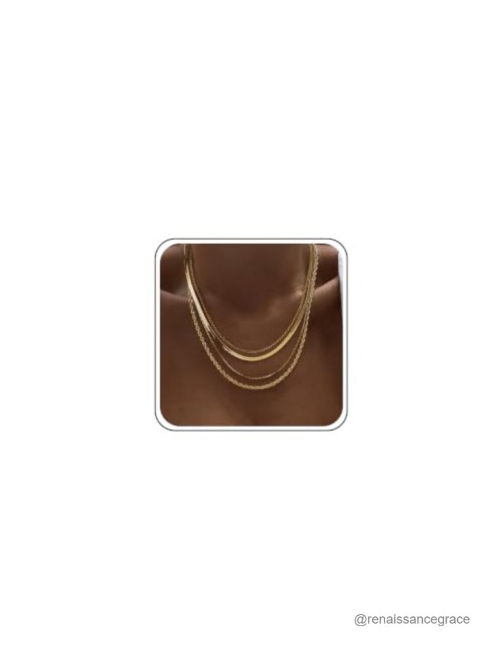 14k Gold Plated Layered Necklace Set Women Chain Necklaces